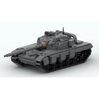 Building Blocks MOC-151651 T-64A Tank Model Military Armored Vehicle Assembly Building Block Toy for Boys gray