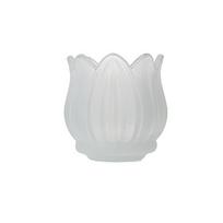 2PCS Elegant Vintage Tulip Shaped Candle Holder Romantic Clear Glass Candle Holder Mini Ornament Candlestick Holder Home Party balta