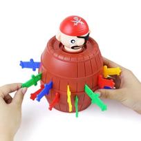 Pirate Board Game Montessori Family Gathering Game Funny Toy Lucky Game Jumping Pirates Board Games Boys and Girls Gift red