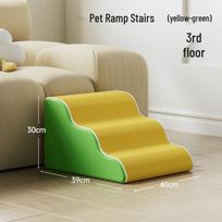 Pet Stairs: Washable, Non-slip, Multi-Step Ladder for Cats and Dogs 25D Sponge/Detachable/Washable yellow