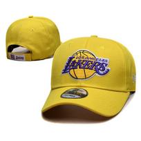 Siuvinėta krepšinio komandos snapback kepuraitė Unisex Atsitiktinio stiliaus Hip Hop stiliaus Reguliuojama medvilnės ir lino beisbolo kepurė Adjustable 54cm-62cm yellow