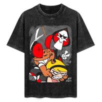 The Grim Adventures Of Billy And Mandy Tshirt Work Outdoor Short Sleeve Tee XL gray