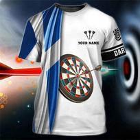 New In Men's Dart Player T Shirt Tops Casual Short Sleeve Crew Neck Dart Sport Tshirts Clothes Mens Oversized Tees Shirt 6XL white