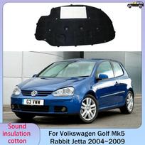 For Volkswagen VW Golf Mk5 Rabbit Jetta 2004~2009 Hood Engine linin Thermal Insulation Cotton Soundproof Mat Cover Accessories Heat Shields 2