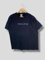 Vintage Halo 2 video game promo tshirt collectible microsoft first-person shooter gaming tee black size XLarge 2XL black
