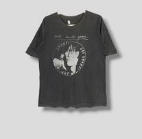 Retas septintojo dešimtmečio Patti Smith Group radijo Etiopija marškinėliai kolekcinis Niujorko miesto pankroko koncertų turas vintage grupės marškinėliai juodi Vidutinio dydžio M gray