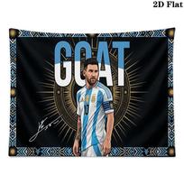 Messi Wall Tapestry Aesthetic Wall Hanging Printed Fabric Blanket Decorative Tapestries for Bedroom Living Room Home Decor 100cm x 150cm