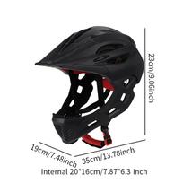 Helmet for Children, Portable Full-Face Various Sports juoda