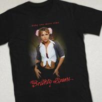Britney Spears Baby One More Time Album Black T-shirt Xmas S-5XL AD853 XXL brown