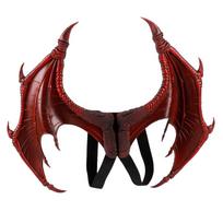 Gyvūno Kostiumas Drakono Kostiumas Purimo Kalėdų Dovana Karnavalo Šventė Cosplay Rinkinys Sparnas ir Uodega čiaupas Kostiumas One Size black
