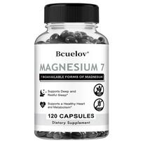 Bcuelov Magnio 7 kompleksas minkštos kapsulės, 500 mg, 7 biologiškai prieinamos formos, su B6, 120 kaps. 120 Capsules