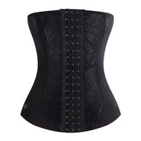 Women Thin Waist Trainer Corsets Abdomen Bustiers Breathable Waist Cincher Corset Slimming Belt Shaper Modeling Strap Girdle 3XL black