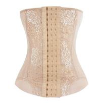 Women Thin Waist Trainer Corsets Abdomen Bustiers Breathable Waist Cincher Corset Slimming Belt Shaper Modeling Strap Girdle 3XL beige