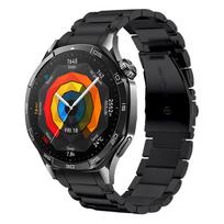 Be tarpų Metalinis nerūdijančio plieno dirželis HUAWEI WATCH GT 5 46mm GT5 juostai grandinėlės tipo pakeičiama apyrankė For HUAWEI GT 5 46MM juoda