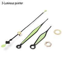Essential Tools Klasikinės nutildymo švytuoklės remontas Laikrodžio judėjimo mechanizmo dalys + rodyklės 3-luminous pointer beige
