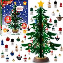 Xmas Advent Calendar 24 Days Countdown Calendar featuring Xmas Tree designed for Boys Girls and Children Celebration Favors Xmas black