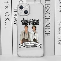 The Vampire Diaries Damon Phone Case for IPhone 11 12 13 14 15 16 Pro Mini X XS MAX 7 8 Plus Hot TV Show Shockproof Cover Fundas iPhone 12 Mini gray