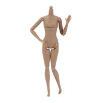 1/6 Scale Multi-Joint Bjd Female Body Super Model Nude Action Figurine Household Decoration Normal Skin Body For Custom Figurine Making & Diy brown