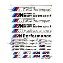 2026 Karštas automobilio dekoravimo juostelė Bagažinės lipdukai Lipdukai Lipdukas Bmw M Power Performance Logotipui E28 E30 E34 E36 E46 E60 E90 F84 F87 X1 X3 X5 X6 GK3 black