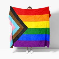 Gėjų Pasididžiavimas LGBT Mesti Antklodę LGBTQ Vaivorykštės Pasididžiavimo Parade LGBTQIA+ Flanelė Super Minkštos Sofos Mesti Antklodės Lovos Užtiesalas Size: 75*100cm, Weight: 280 GSM