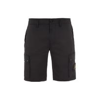 STONE ISLAND Supima Cotton Cargo Shorts 'Black' Men's 1015L1110-A0029 EU 32 black