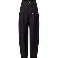 LOUIS VUITTON FW24 Cargo Pants Men's Black 1AFWR0 52 juoda