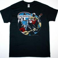 Fleetwood Mac Tusk Tour Black T-Shirt Classic Rock Tee 120 gray
