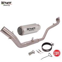 For CFMOTO NK250 NK250SR 300NK NK300 300SS NK300SR Motorcycle Exhaust Full System Escape Moto Front Pipe Carbon Fiber Muffler O