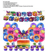 Blox Fruits Birthday Party Decor Game Box Set European And American Style Ideal For Birthdays And Children's Day StyleA blue
