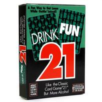 2pcs Drinking Party Game Card Drinkfun21 Green black