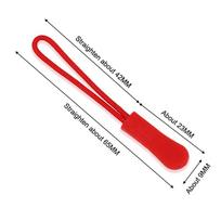 50Pcs Zipper Pull Puller End Fit Rope Tag Replacement Clip Broken Buckle Fixer Zip Cord Tab Travel Bag Suitcase Tent A3 red