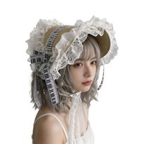 Soft Baby Friendly Lace Bonnet Hat Lining Comfortable Head Accessory For Infants And Toddlers smėlis