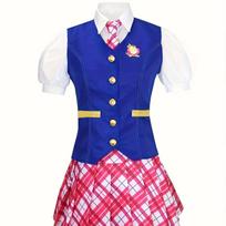 Filmo liemenė; Marškiniai, Trumpas Sijonas, Trijų Dalių Kostiumas Helovino Cosplay Kostiumas; Princesių akademijos uniforma; Dresy Dress Cosplay St M raudona