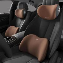 Ergonomiška atminties putų automobilio sėdynės pagalvėlė - tinka visiems sezonams, patogus automobilio galvos atrama - juosmens atrama arba galvos atrama arba komplektas Headrest mėlyna