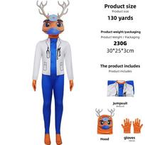 Gyvūnų Ligoninės Katės Cosplay Kostiumas Iš Poliesterio Medžiagos Vaikų Vaidmenų Žaidimams Deer,Kid 140CM white