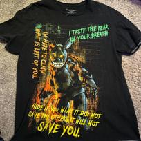 Reprint Five Nights at Freddy's t-shirt black tee Unisex size S-5XL NH18528 L brown