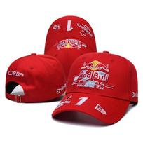 2026 Red Bull Racing F1 komandos beisbolo kepuraitė Max Verstappen #1 Siuvinėta reguliuojama kepurė one size red