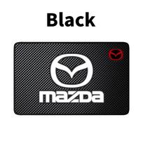 2026 1PCS Car Anti-Slip Mat Pad Rubber Mobile Sticky Dashboard Phone Stand Non-Slip Mat For MAZDA 3 BK BL 5 CR CW 6 II GH CX-7 ER MX5 black