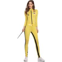 Helovino Seksualus Geltonas Motociklininko Kostiumas Kūno Kostiumas Šokiui Medium yellow