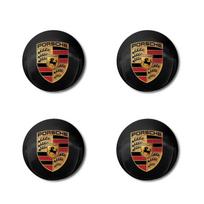 4 vnt. 56 mm automobilio rato centriniai gaubtai ratlankio dangteliai dangteliai emblema Porsche Boxster Cayenne Panamera Macan Cayman 911 918 996 917 991 juoda