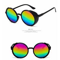 New Steampunk Sunglasses for men Oval Small Sunglasses Clear Classic UV400 Sun Glasses Trends forTransparent Shades for Women 1PC black