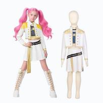 Mergaičių K-POP Rumi Mira Zoey Cosplay Kostiumai Vaikų Super Žvaigždės Karnavalo Vakarėlio Scenos Pasirodymo Persirengimo Apranga 140cm white