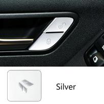 Automobilio durelių atrakinimo mygtukų dangtelio lipdukas skirtas Mercedes Benz ABR klasė W169 W245 W164 X164 W251 GL ML salono priedų lipdukai sidabras