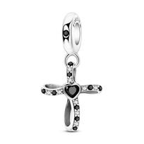 copper Charm Bead Charms Bead Charms Angel Devils Eye Fatimas Hand Cross Charm Bead Charms Pendant Compatible With Authentic Bracelets Women Jewelle white