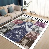 HOT Juice WRLD 999 3D Legend Rapper Star Rug Carpet for Living Room Bedroom Home Decor,kids Play Non-slip for Sofa Doormat 40x60cm( 15x23in ) gray