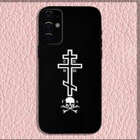 Orthodox Cross Icon Phone Case For Samsung S25,S24,S21,S22,S23,S30,Ultra,S20,Plus,Fe,Lite,Note,10,9,5G Black Soft Shell Samsung S25 white