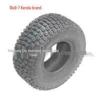 KENDA JianDa ATV Go-kart Beach Buggy Tires 16X8.00-7, 7-inch Vacuum Thickened 16x8-7 Off-road Vacuum Tire (TD8027) gray