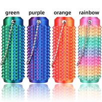 Pain Stim Fidgeting Stress Ease 3D Printed Spiky Grippie Stim Keychain For Stress Ease & Focus, Novelty Gift For Adults & Teen red