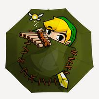 1pc Legend of Zelda Automatic Open/close Folding Portable Umbrella with 8-Rib Structure for Women/Men, All-Season Use  a0901047 black