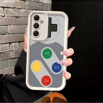 Retro Game Console Pattern Case for Samsung Galaxy A16 A23 A34 A71 A72 A53 A54 A51 A73 A15 A12 A13 A35 A36 A26 A32 A56 Phone Galaxy A23 gray